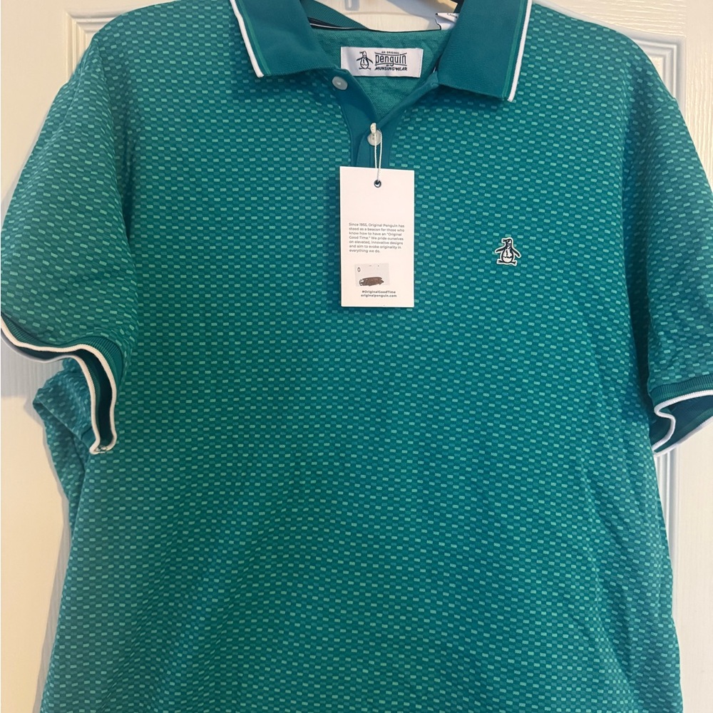 Original Penguin Men's Teal Polo Shirt